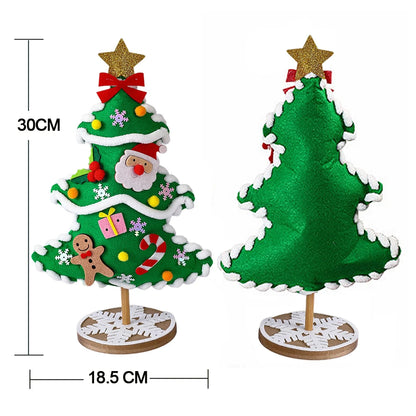 DIY Christmas Tree Crafts Kits for Children Christmas Decoration Handmade Toys Puzzle Craft Kit Toys Christmas Gifts for kids