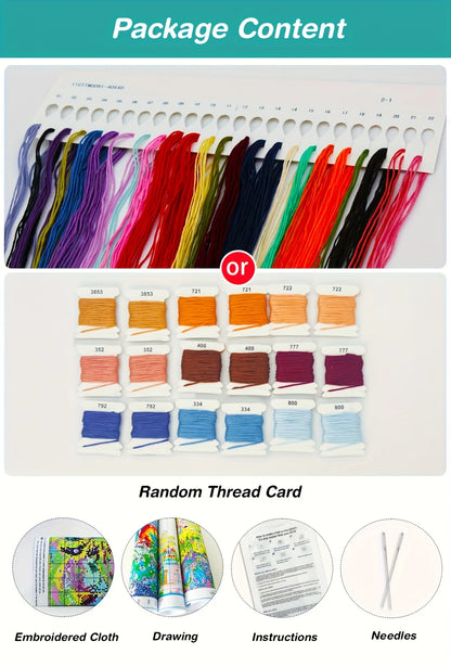 1pc 40X40CM/15.74inch Candles in nature cross stitch Kit DIY kit 11CT/14CT Full Embroidery for gift New Arrival