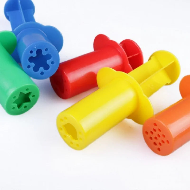 New Creative 3D Plasticine Tools Playdough Set Color Play Dough Model Tool Toys Clay Moulds Deluxe Set