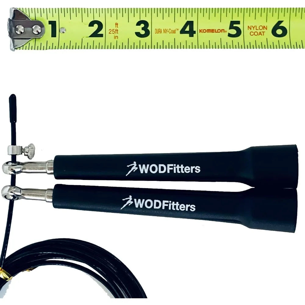 Speed Jump Rope - Blazing Fast Double Unders - Latest Technology Adjustable Cable Jumping Rope for WODs, MMA, Martial Arts, Box