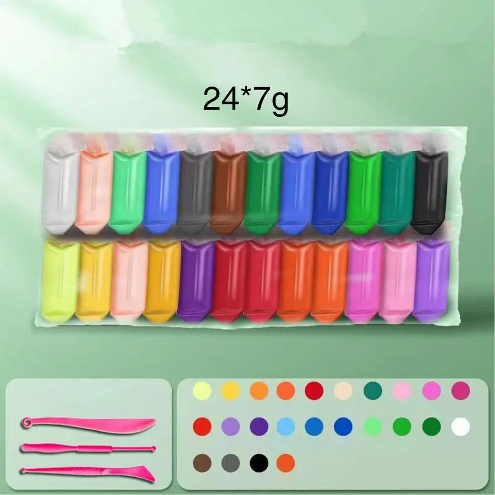 Clay Modeling Kit Sculpting Clay For Kids Non-stick Playdough Colorful Handmade Toys Craft Activities For Home Classroom School