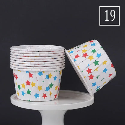 50pcs Large Size Paper for Cupcakes Muffin Cupcake Paper Cups Baking Cupcakes Paper or Wedding Party Oilproof Cake Wrapper