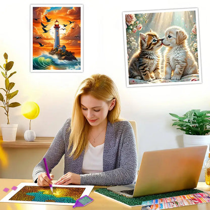 EverShine Diamond Embroidery House Landscape Winter Full Drill Mosaic Car Diamond Painting Christmas Craft Kit Home Decor Gift