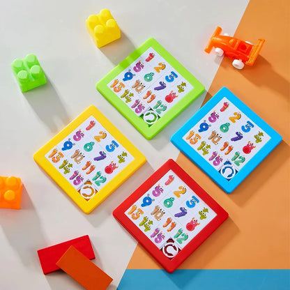 Plastic Fifteen Number Slide Puzzles Kids Brain Teaser School Rewards Party Favors IQ Educational Learning Toys For Boys Girls