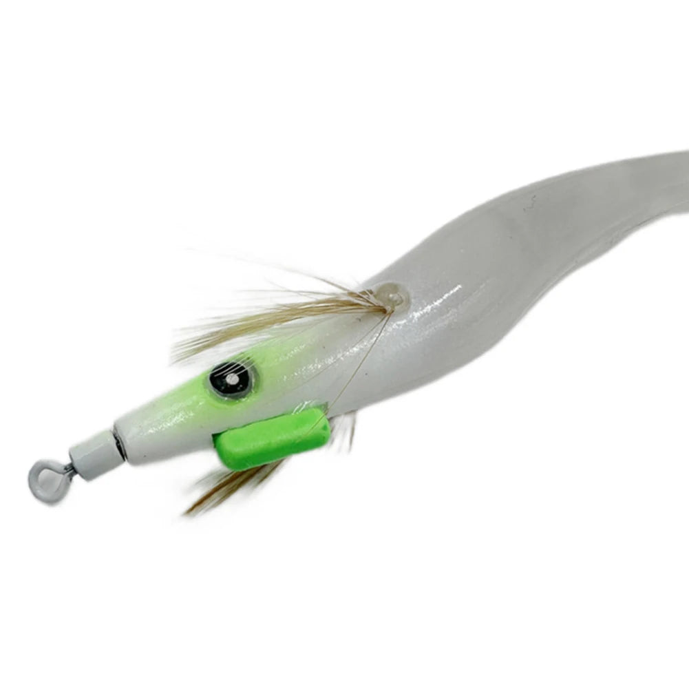 Luminous Lure Octopus Cuttlefish Fishing Bait Simulation with Squid Jig Hook Lure Hook Fishing Tackles Wood Shrimp Squid Lures