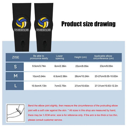 2Pcs Volleyball Armband Wrist Support Breathable Volleyball Passing Hitting Forearm Sleeves Arm Sleeves With Protection Pad