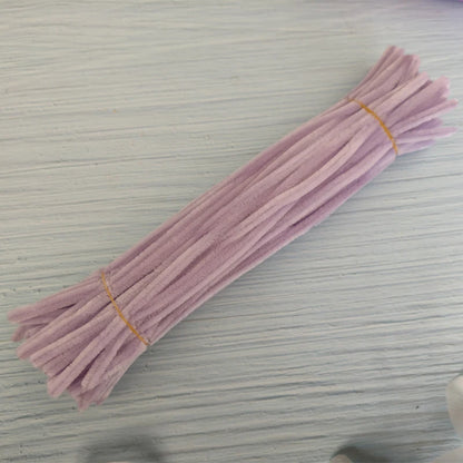 100pcs 30cm Twist Wire Chenille Stems Pipe Cleaners Kid Plush Stick Strips Educational Toys Handmade Material DIY Craft Supplies