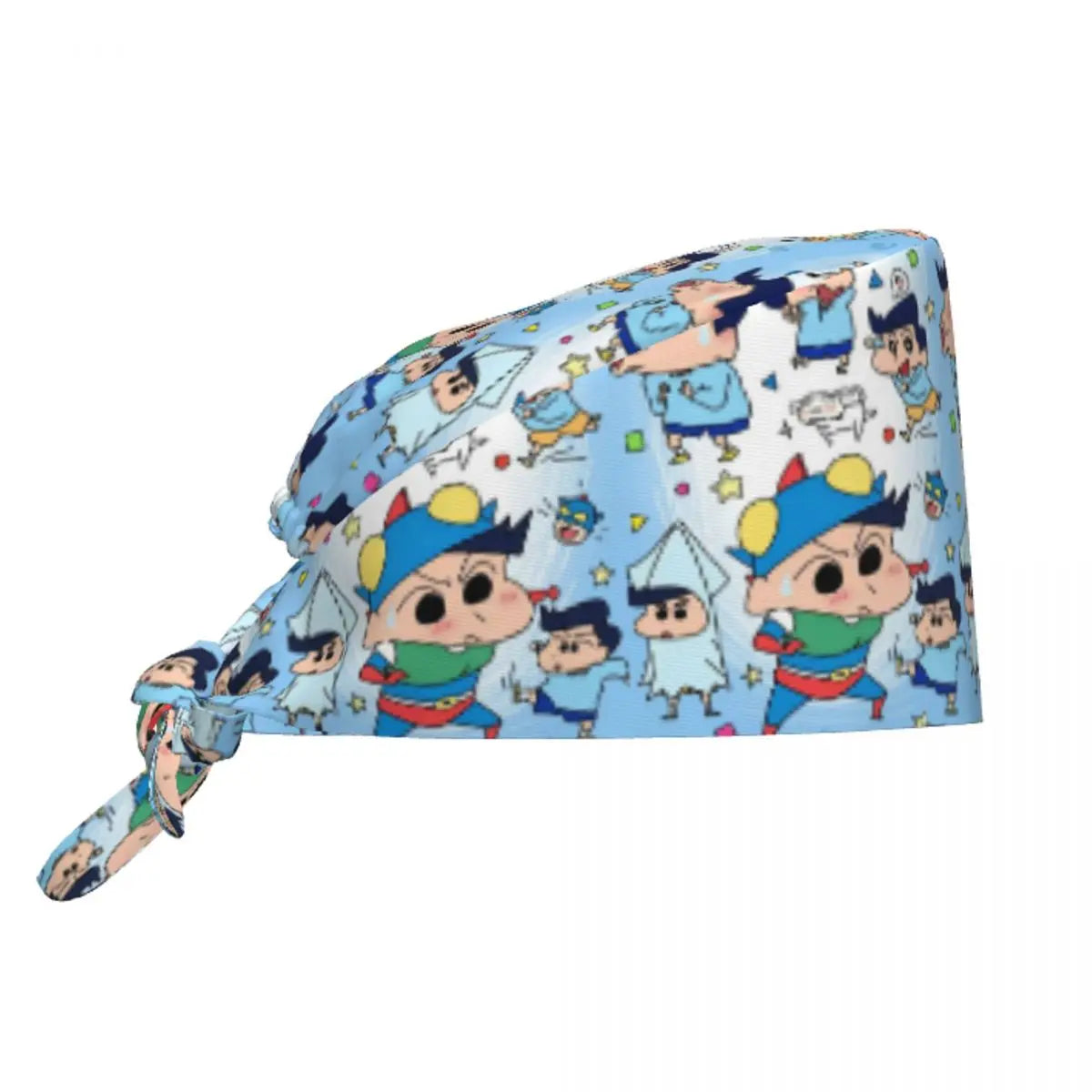 Custom Crayons Shin-chans Cute Anime Scrubs Cap Surgical Hats Women Men Operating Room Cap Nursing Cap Lab Works Hat