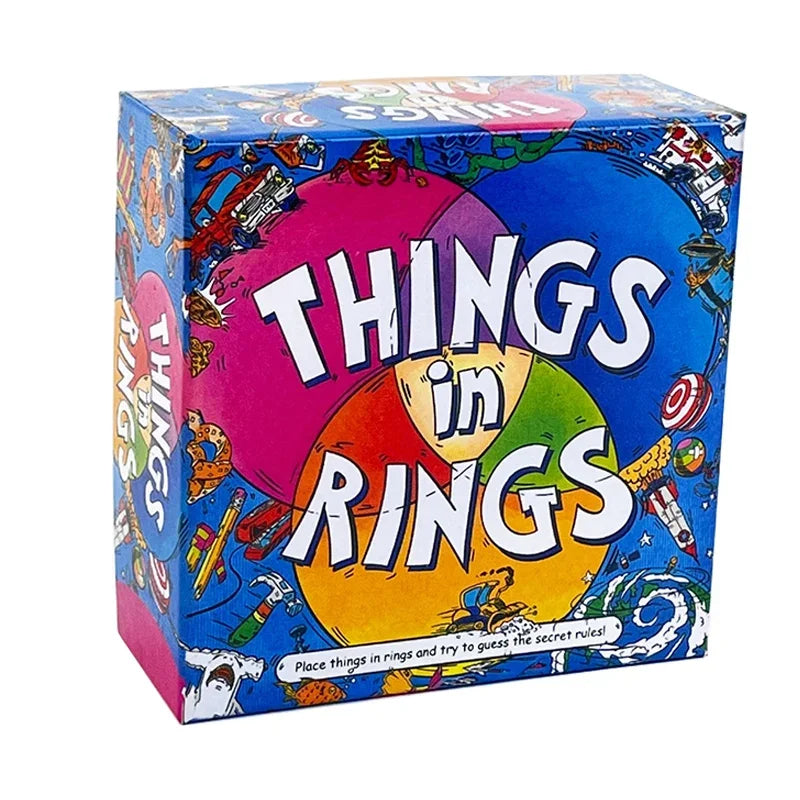 Things in Rings Interactive Board Game 2-6 Players Fun for Game Nights Corporate Events Chinese English versions of board games