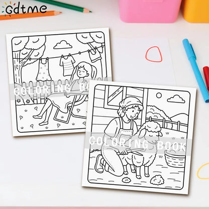 COZY  HOLIDAY Coloring Book for Adults Featuring Cute Cozy Daily Activities for Relaxation (Cozy Spaces Coloring) ﻿ ﻿