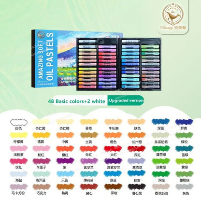Super Soft Oil Pastels,12/24/36/48 Multi Colors Crayons Painting Stick Graffiti,Drawing,DIY Art Supplies For Student Kid Artists