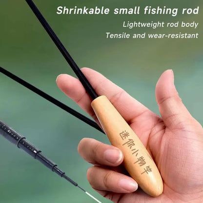 Ultralight Carbon Fishing Rods 1.2/1.5/1.8/2.1M Portable Telescopic Travel Mini Stream Feeder Pole Hard Pesca Carp Freshwater