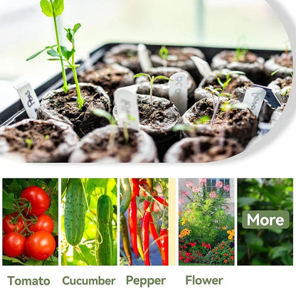 10-50PCS Planting Seedling Blocks Starter Plugs Nutrient Soil Compressed Peat Pellet Nursery Pot Greenhouse Garden Transplanting