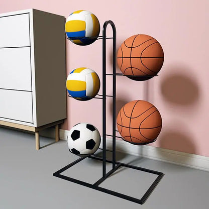5 sizes Multi-Layer Basketball Storage Rack Football Display Shelf Kindergarten Volleyball Stand Holder Cast Iron Stand Display