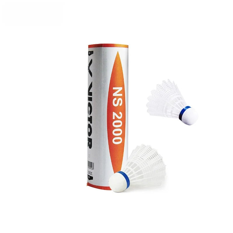 VICTOR NS-3000 Badminton uttlecos Nylon Training Durable Windproof Carbon Sound Resistant 6 Pieces Set Medium Speed