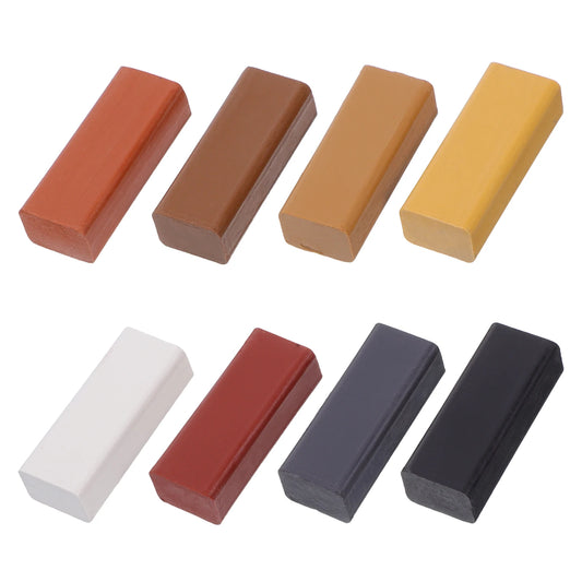 8pcs Crayons Floor Repair Hard Wax Repair Sticks For Wood Furniture Floor Scratch Repair Crayons Repair Wax Filler For Touch-Ups