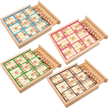 New Wooden Children Sudoku Chess Beech International Checkers Folding Games Table Toy Gifts Learning & Education Puzzles Toys