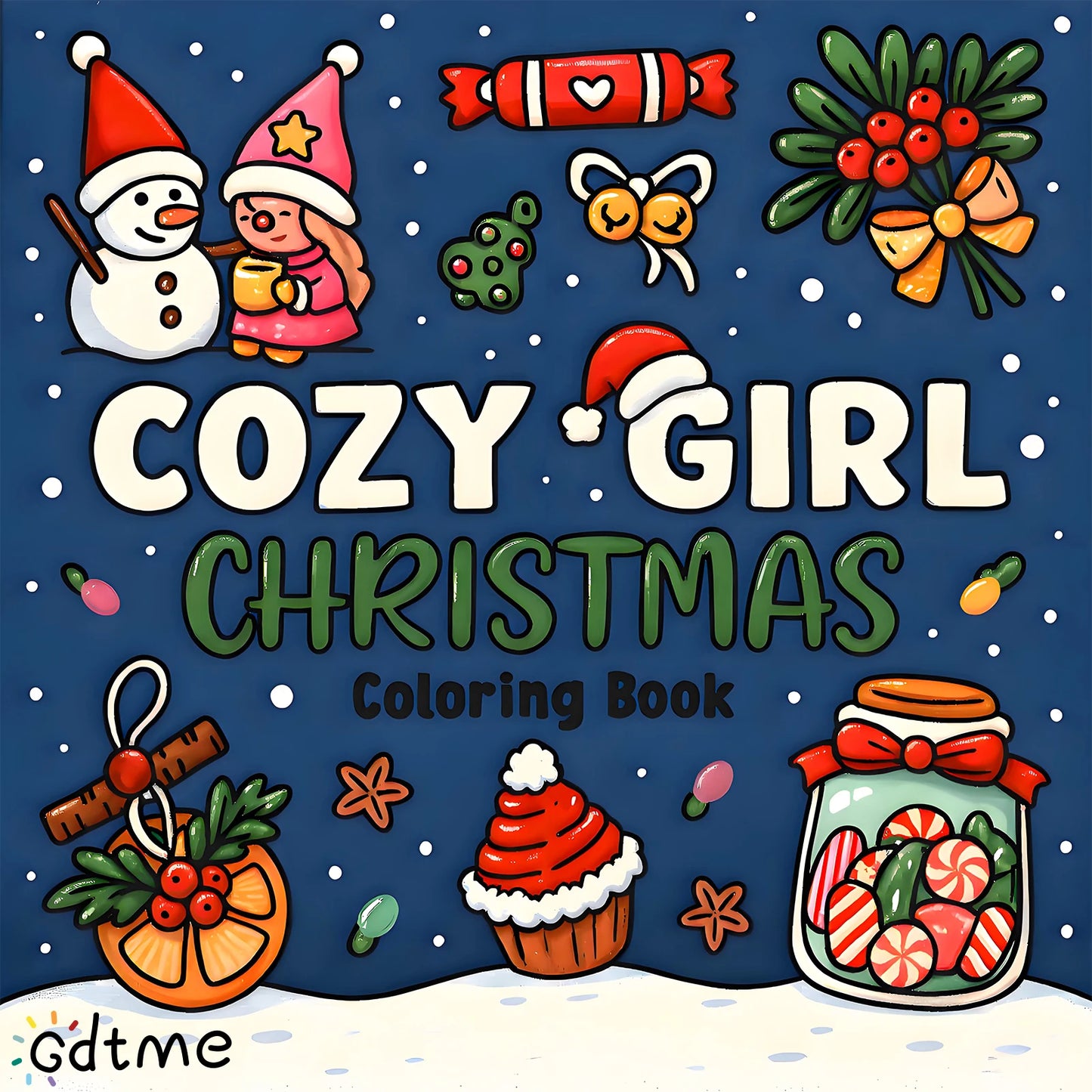 COZY GIRL CHRISTMAS Coloring Book Montessori Gift Educational Graffiti Painting Book Drawing Games Toys Christmas Perfect Gifts