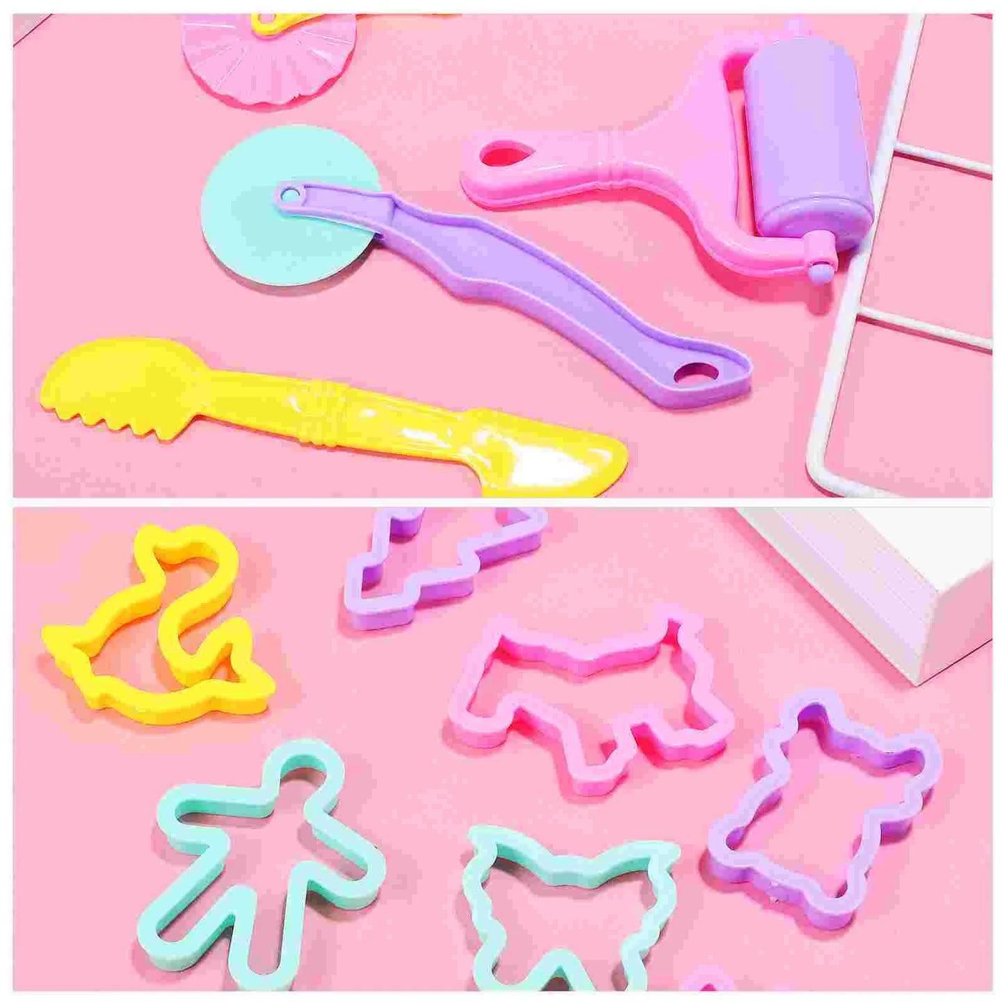 Dough Tools Molds Clay Playdough Mold Kids Tool Animal Kit Modeling Baking Set Toys Plastic Play Press Sand Rolling Accessories