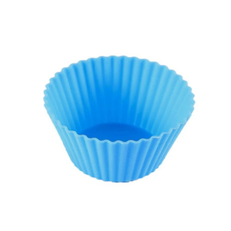 1-24Pcs/Set Silicone Cake Mold Round Shaped Muffin Cupcake Baking Molds Kitchen Cooking Bakeware Maker DIY Cake Decorating Tools