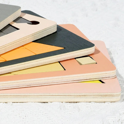 Wooden Puzzle Out of Nothing Wooden Board Kids Montessori 3d Learning Puzzle Early Educational Activity Boards Toys for Child