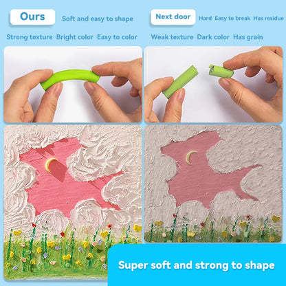 Artist Soft Oil Pastel Set 12/25/38/50 Colors Professional Painting Drawing Graffiti Art Crayons Washable Round Non Toxic Sticks