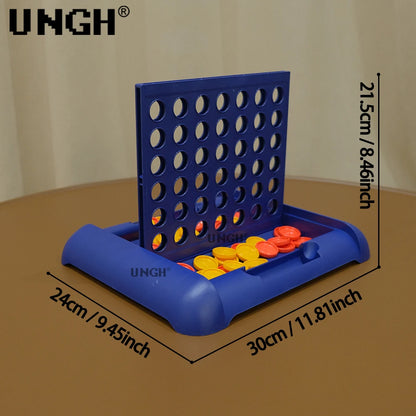 UNGH Foldable Connect 4 in A Line Board Game Classic Party Bingo Chess Family Game Toy Educational Toy for Kids Children