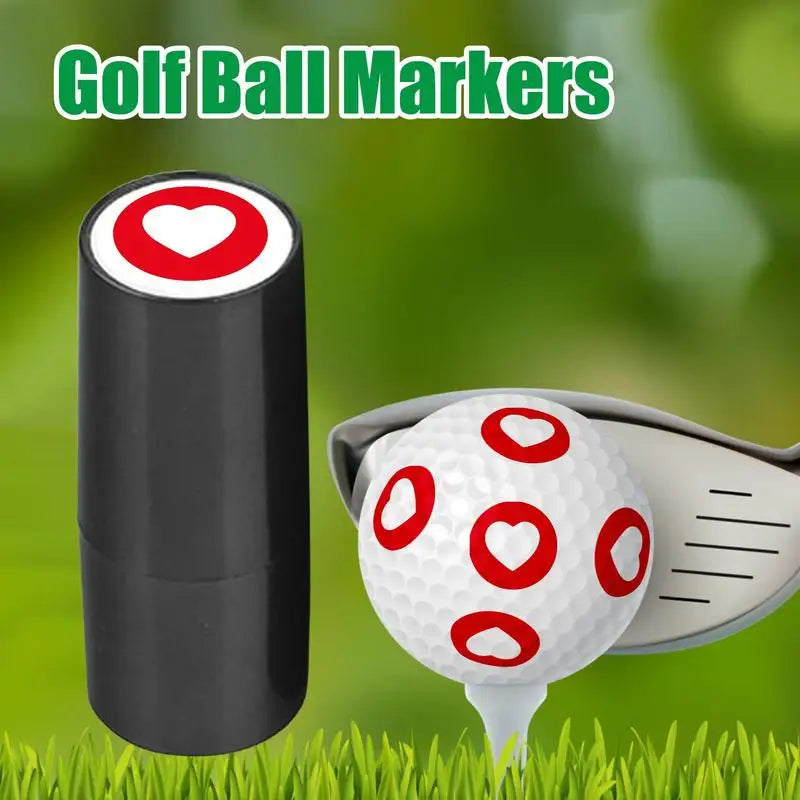 Small Golf Ball Stamp Golf Ball Marker Stencil Quick Dry Stencil No Ink Pad Required Photosensitivity Auto Oil Out Waterproof