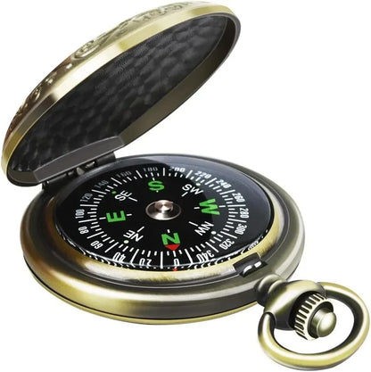 1 pcs Waterproof Compass - Multifunctional Zinc Alloy Classic Compass Hiking,Camping, Motoring,Camping