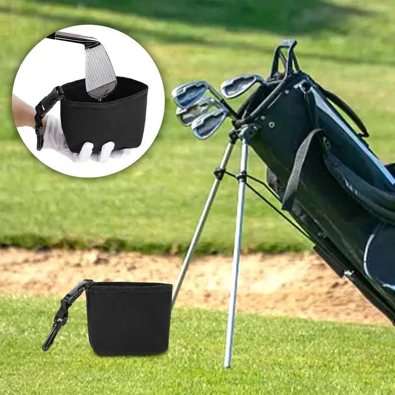 Golf Club Cleaning Bag With Detachable Clip Leak-Proof Golf Club Cleaner Easy-Clean Waterproof Golf Scrub Bags