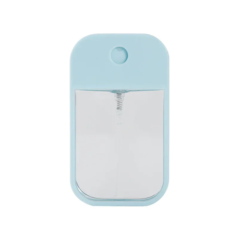 Portable Square Perfume Spray Bottle 45ml Alcohol Watering Hand Sanitizer Refillable Silicone Set Makeup Atomizer For Traveling