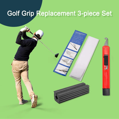 Golfs Grip Dismantling Assembly Set 13 Golf Grip Tape Strips Golfs Grip Replacement Tool Kit Hook Blade for Golf Club Regripping