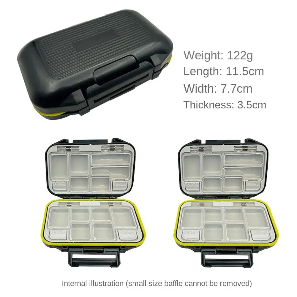 Space Separation Hook Bait Storage Box Multi region Waterproof Fishing Tackle Boxes Case Multifunction Fishing Tools Fishing