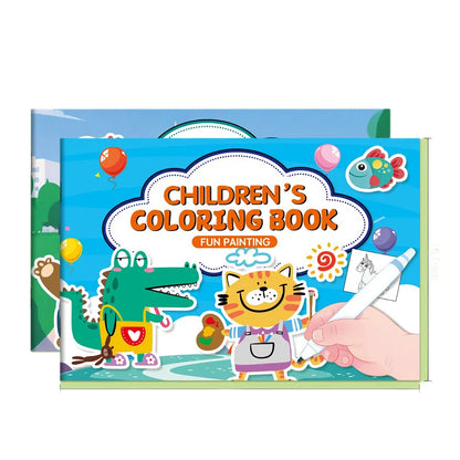 Children's Coloring Book, Graffiti Coloring Book, Cartoon Animal Drawing Book, Fun Coloring Book, Suitable for Children Aged 3-8