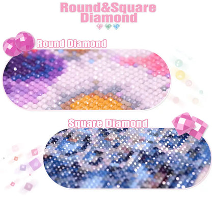 Huacan Diamond Painting Camping Car DIY Diamond Mosaic Moon Landscape New Arrival Kit  Flower Embroidery Decor Craft Kit