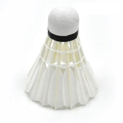12Pcs/lot Badminton Natural Duck Feather Balls Training Badminton White Feather Shuttlecock For Sports Practice Equipment