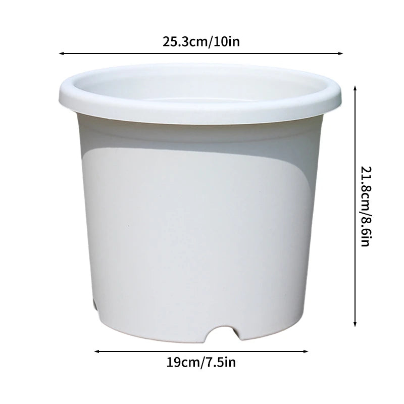 1PC Plastic Flowerpot Thickened Plant Pot for Flowers Shrubs Succulents Breathable Root Control Flower Pot Garden Decorations