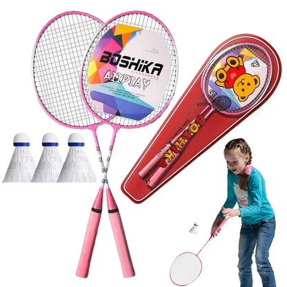 Badminton Rackets Set 2pcs Professional Portable Badminton Rackets With Carrying Bag And 3 Badminton Balls Team Sports Equipment