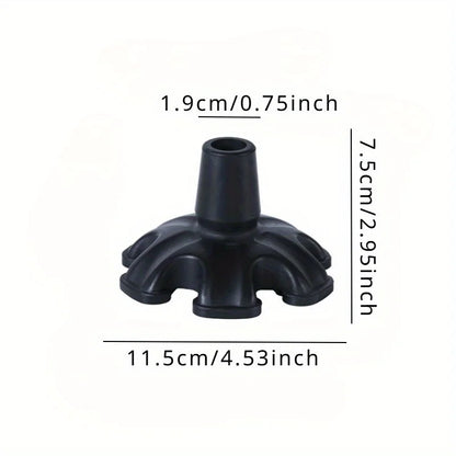 1pc Replacement Cane Tips Portable 6 Support Walking Sticks, Single Crutches, Rubber Non-slip Foot Mats, Elderly Supplies