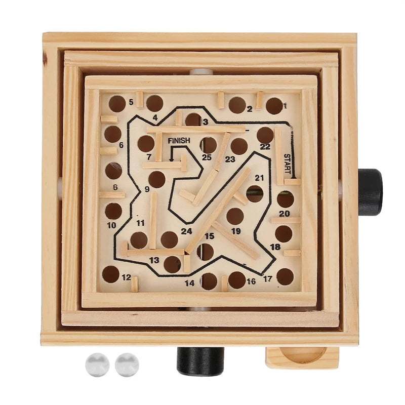 Wooden Labyrinth Marble Ball Tilt Maze Wood Game Puzzle Inteligencia Toys Hobbies Regalos Cumpleaños Niños Para Invitados