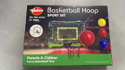 VATOS Mini Basketball Hoop Shooting Game Set Toy Electronic Score Board Auto Sound Light For Kids Teens Adults Indoor Games