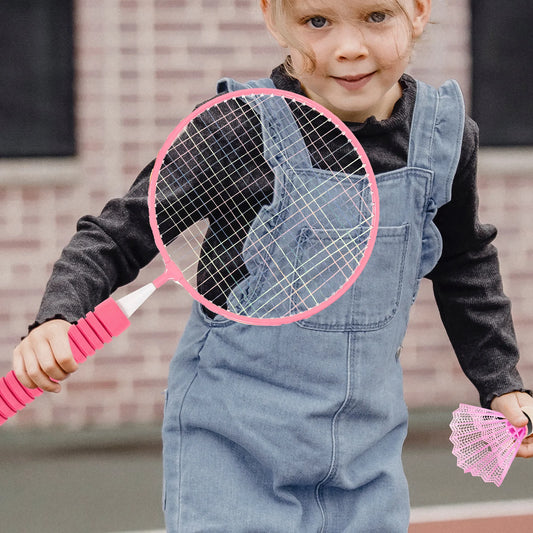 1 set Badminton Racket Set Lightweight Aluminum Alloy Indoor Outdoor Teens Sports Playthings Tennis Kit for Kids