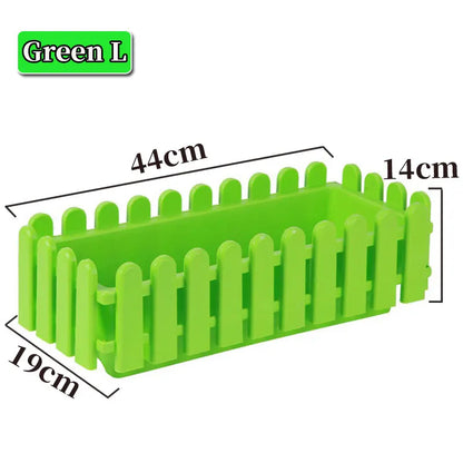 Garden Fence Type Flower Pot With Holes Cuboid Flowerpot Planting Flower Vegetable Plant Pot
