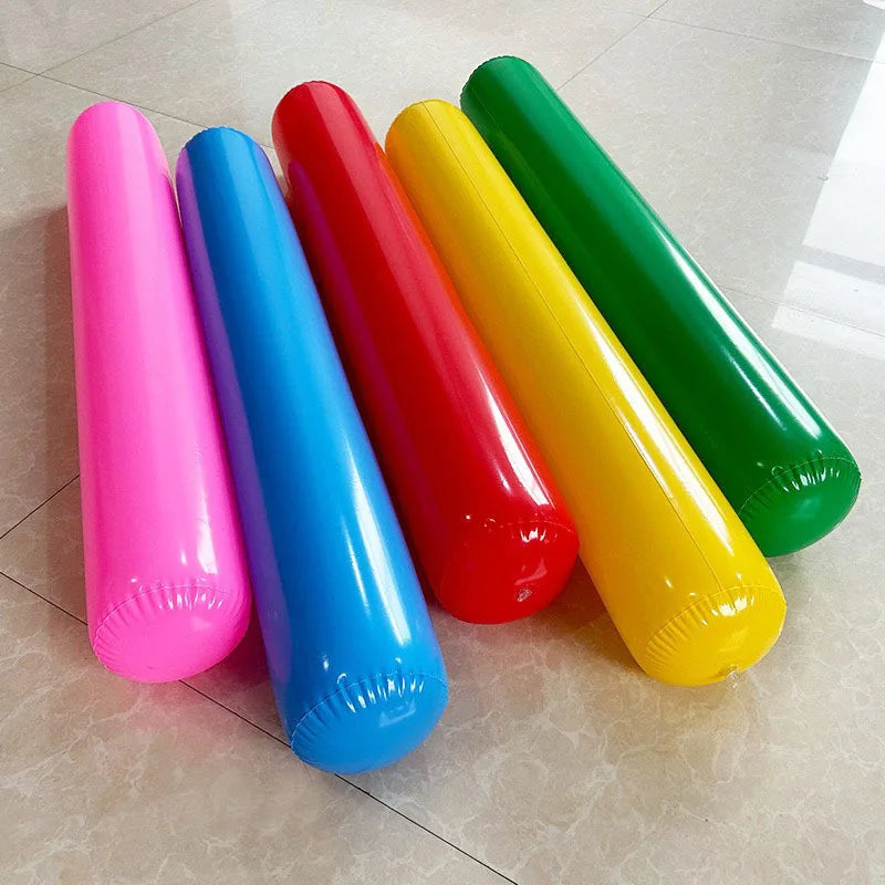 10/5PCS PVC Inflatable Cheering Stick Cylinder Pool Noodles Jumbo Outdoor Games Kids Adults Carnival Field Day Party Supplies