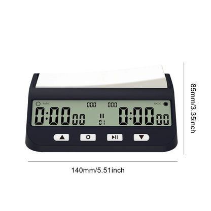 Digital Chess Timer with Basic Bonus Delay and Positive Time Features Game Timer for Chess Game I-GO and Chinese Chess