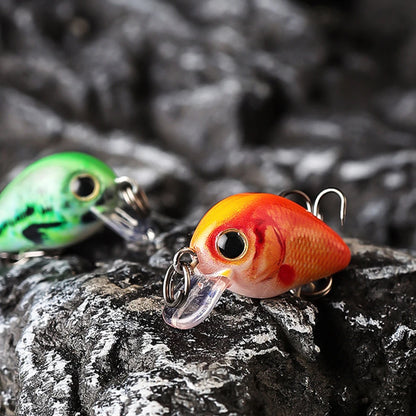 5pcs Mini Crankbait Fishing Lure 30mm 2g Floating Wobbler Artificial Hard Bait Fishing Bait for Pike Walleye Bass