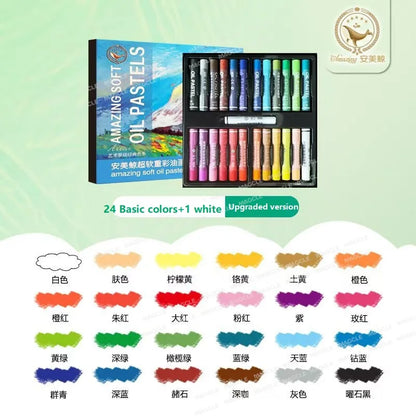 Super Soft Oil Pastels,12/24/36/48 Multi Colors Crayons Painting Stick Graffiti,Drawing,DIY Art Supplies For Student Kid Artists