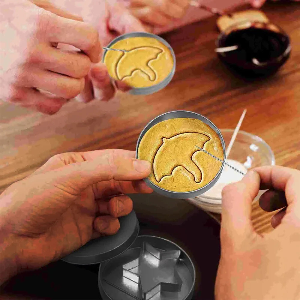 Sugar Cookie Mold Candy Maker Biscuit Korean Honeycomb Cookies Stainless Steel Game Kit For TV Fans and Kids
