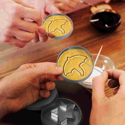 Sugar Cookie Mold Candy Maker Biscuit Korean Honeycomb Cookies Stainless Steel Game Kit For TV Fans and Kids