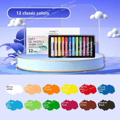 Super Soft Oil Pastels,12/24/36/48 Multi Colors Crayons Painting Stick Graffiti,Drawing,DIY Art Supplies For Student Kid Artists